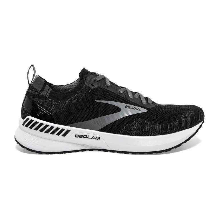 Brooks Bedlam 3 Women's Road Running Shoes - Black/Blackened Pearl/White (58692-DXCK)